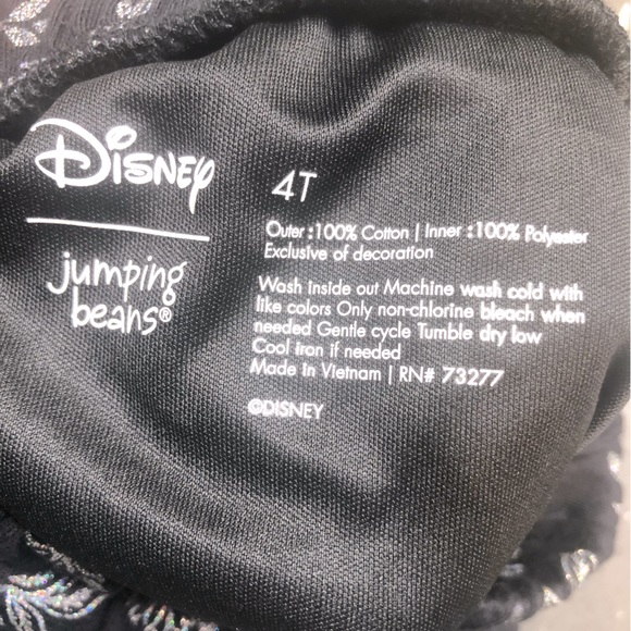 Jumping Beans Disney Minnie Mouse black/pink/silver ruffle hem skirt, 4T - Picture 2 of 4